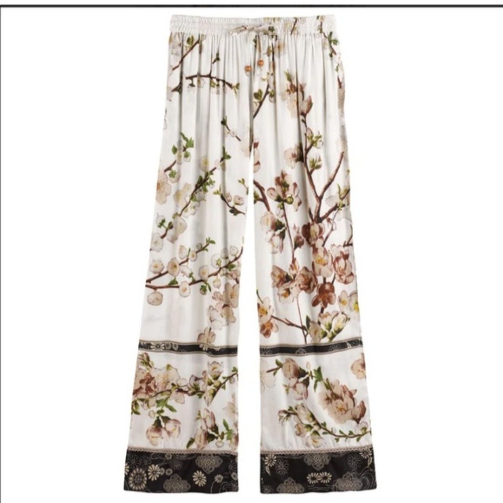 Signals‎ wide leg pats floral boho comfy pull on stretchy size Medium